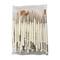 Silver Brush Limited Ultra Mini® White handle complete Brushes, Set of 29